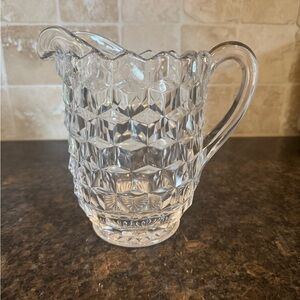 Beautiful Vintage Fostoria American Pitcher